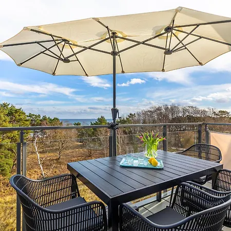 Prora - Ferienwohnung Mit Privater Dachterrasse Und Ostseeblick - Meerblick Binz